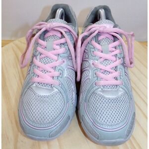Gravity Defyer GDefy Super Walk Sneakers Womens Size 6.5 Gray Pink‎ Lace Up